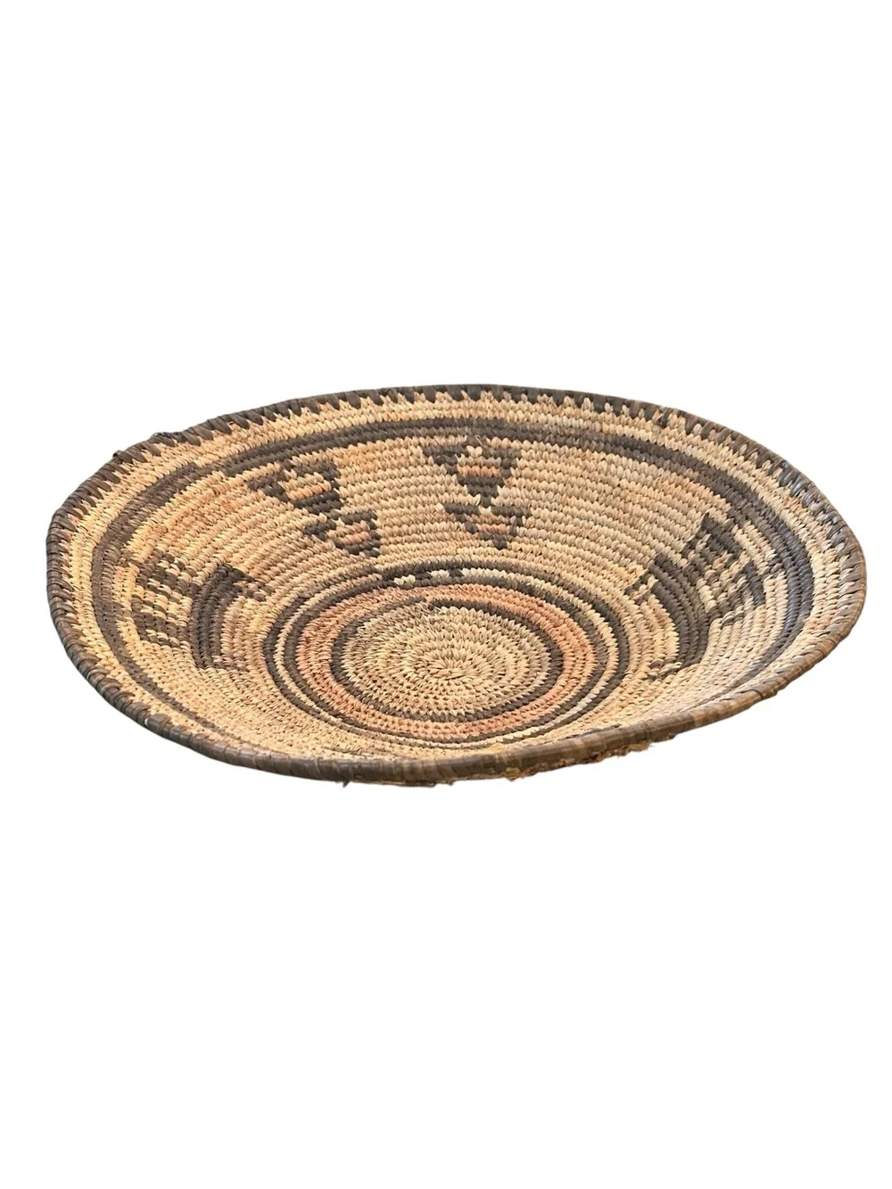 Vintage African Hausa Basket Tray 12